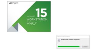 VMware Workstation 15 Installation Splash Screen