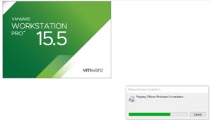 VMware Workstation 15.5 Installation Splash Screen