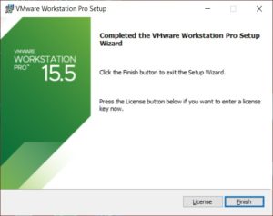 VMware Workstation 15.5 Installation – Installation Complete