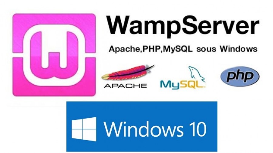 Image of WAMP server and windows 10