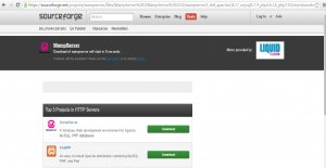 Sourceforge.net Wampserver Download page