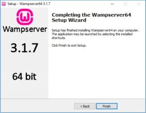 WAMP Server Installation Complete
