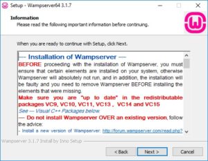 WAMP Server Installation