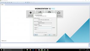 VMware Workstation 12 Windows 10 installation enter product key, Username and Password screenshot