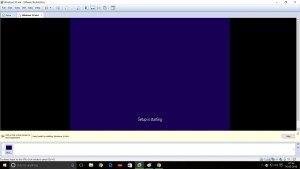 Screenshot of VMware Workstation 12 Windows 10 installation setup starting