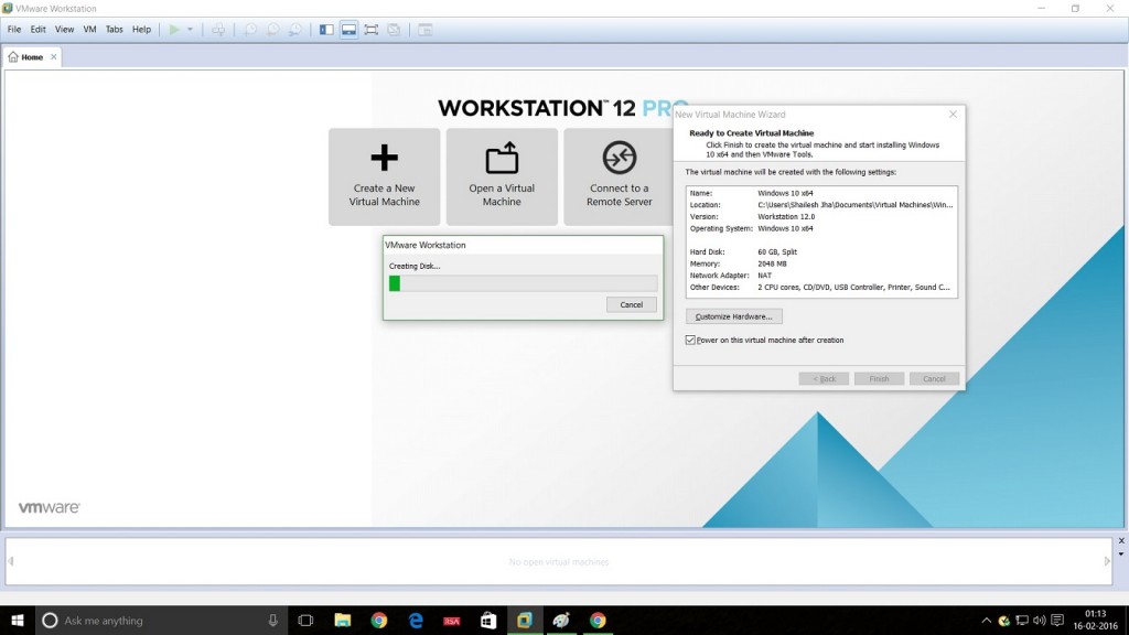 how to install vmware workstation player on windows 10