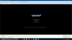VMware workstation - Install Lubuntu screenshot