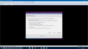 VMware Workstation Install Lubuntu - select Installation type screenshot
