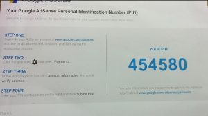 Google Adsense PIN Mailer Inside Screenshot