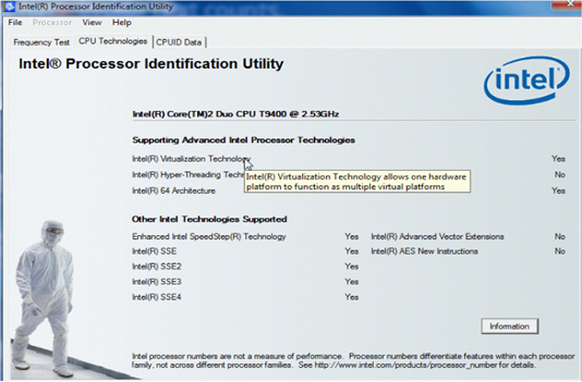 Intel processor identification utilityIntel processor identification utility