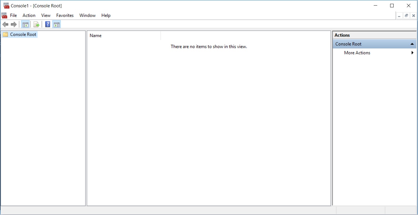 Windows 10 MMC Console