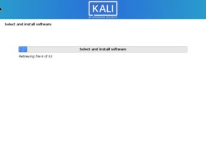 Kali Linux 2020 Installation progress