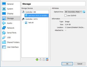 VirtualBox - VM Storage settings