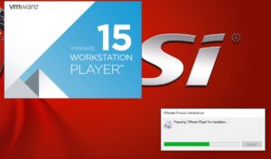 VMware Player 15 Installation - Initial Splash Screen