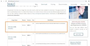 Kali Linux Official Download Page