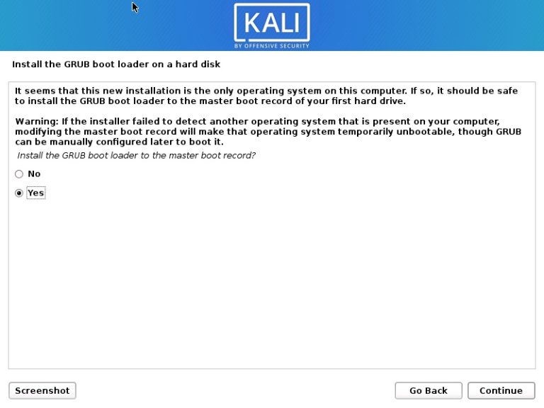 installing kali linux in vmware workstation player 15