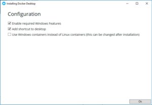 Docker Installation - Configuration settings