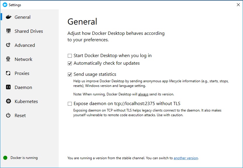 docker-settings