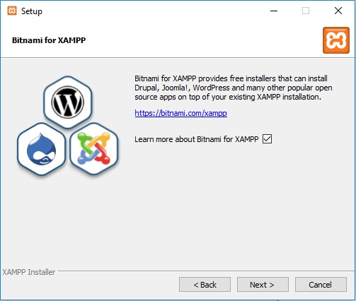 XAMPP installation on Windows – Bitnami for XAMPP