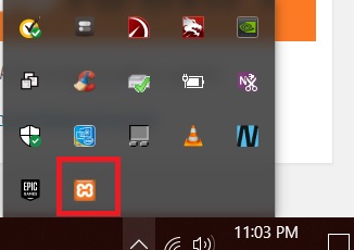 XAMPP Icon in Windows taskbar