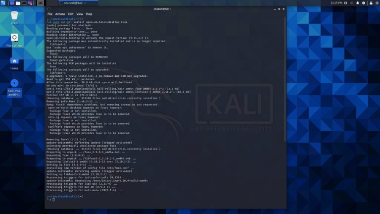 kali install vmware workstation player