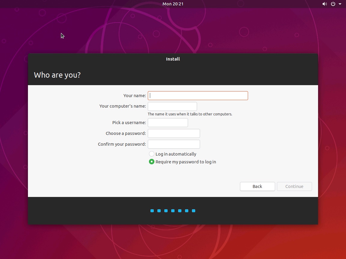 Hyper-V - Ubuntu Desktop Installation - Create User