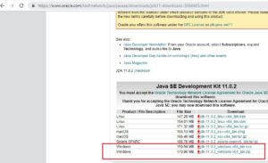 Java 11 JDK download page