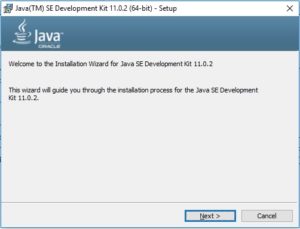 Java 11 Installation - Setup Wizard