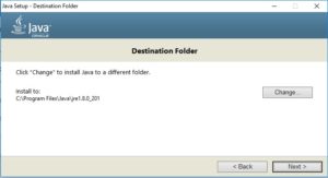Java SE JDK 8 Installation - Specify JRE destination folder