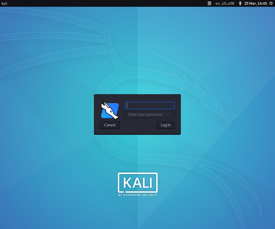 Kali Linux Login