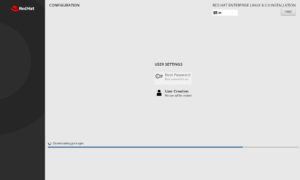 Red Hat Linux 8 - Installation progress