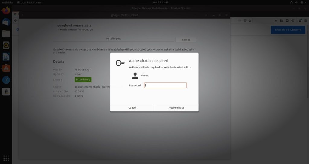 Ubuntu authentication required как убрать