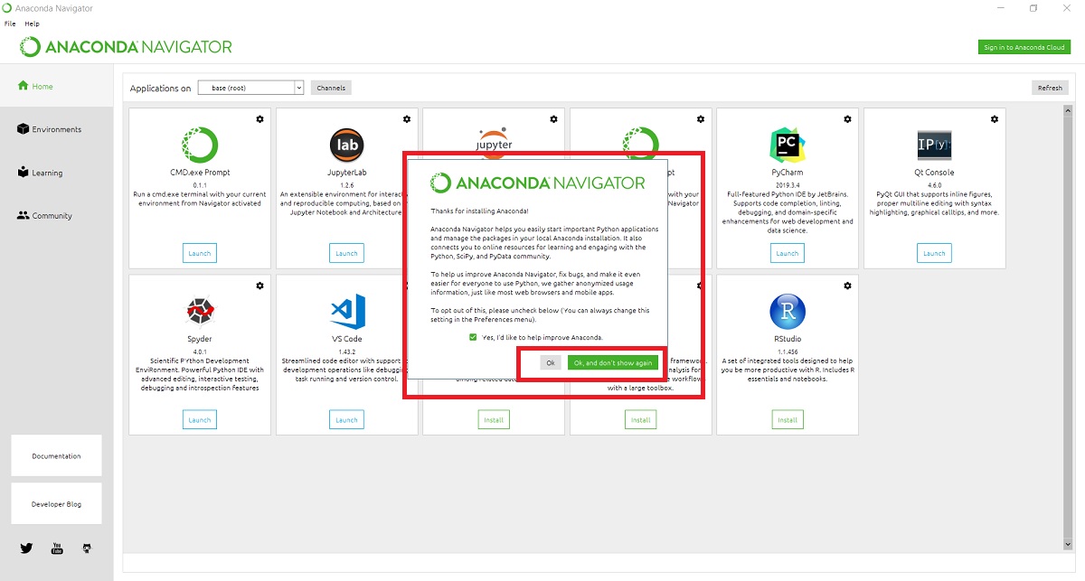 Anaconda Navigator - Desktop GUI